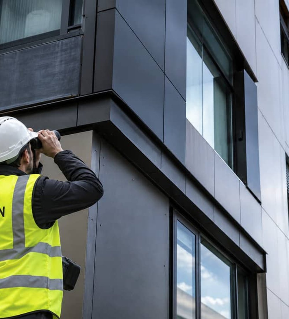 Cladding assessment on a multi unit building