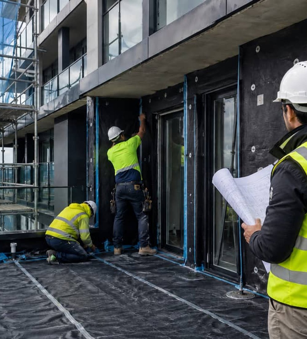Remedial works on a Melbourne apartment building
