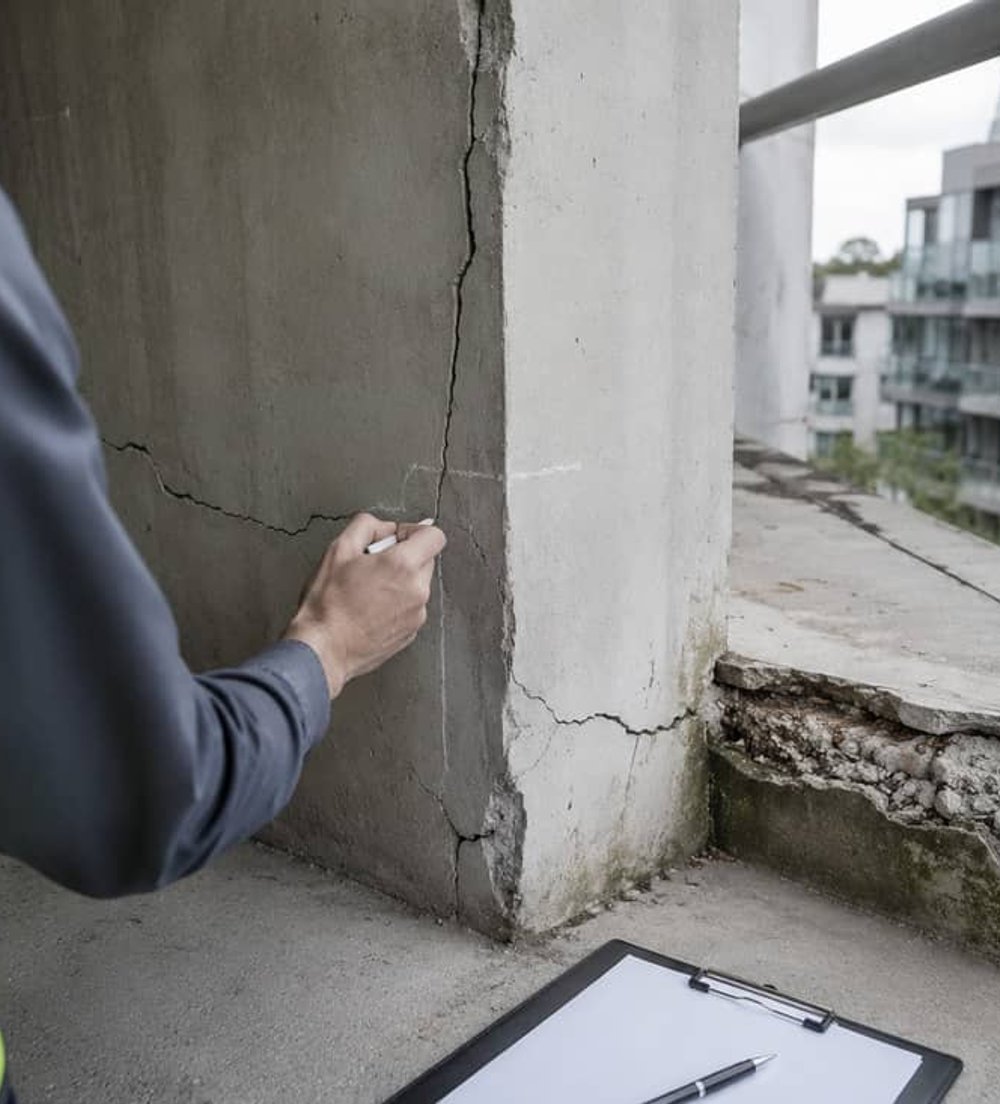 Structural defect investigation on site