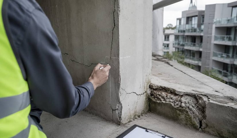Structural defect investigation on site